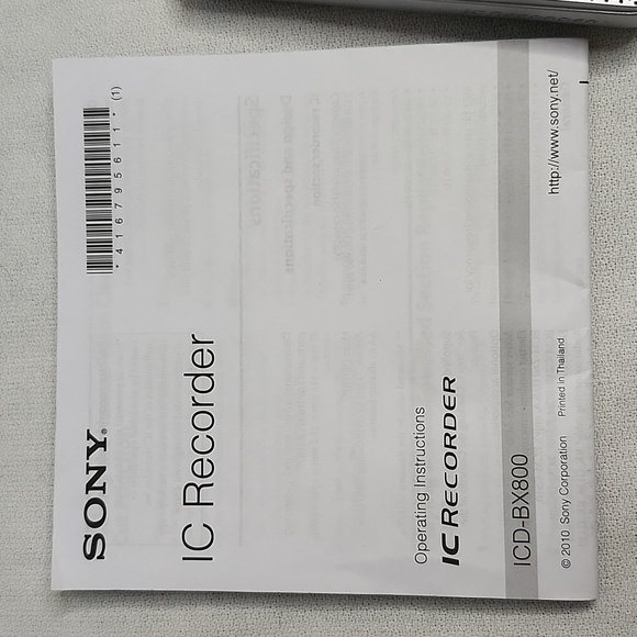 Sony ICD-BX800 Recorder, headphones and Sharp EL-W516 Calculator - Picture 13 of 17